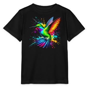 Kolibri - Stanley/Stella Kinder T-Shirt MINI CREATOR  - Schwarz - Vorne - Mikhail (115cm)