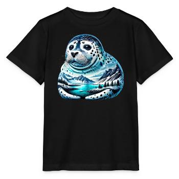 Siegel - Stanley/Stella Kinder T-Shirt MINI CREATOR  - Schwarz - Vorne - Mikhail (115cm)