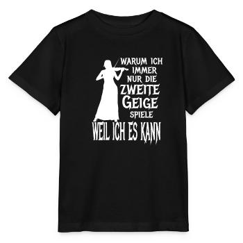 Zweite Geige Violine Klassik Orchester Musiker - Stanley/Stella Kinder T-Shirt MINI CREATOR  - Schwarz - Vorne - Mikhail (115cm)