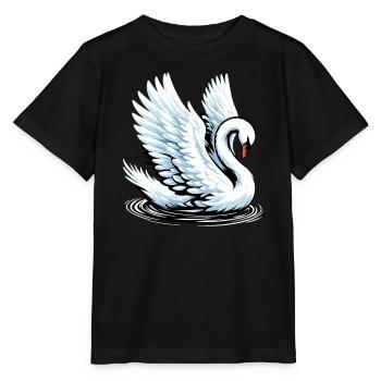 Cygne - T-shirt bio MINI CREATOR Stanley/Stella Enfant - noir - Devant - Mikhail (115cm)