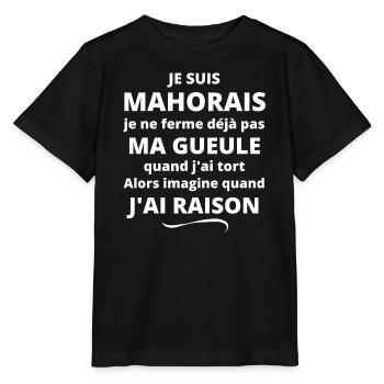 Mayotte, Mahorais, französisches Departement, 976 - Stanley/Stella Kinder T-Shirt MINI CREATOR  - Schwarz - Vorne - Mikhail (115cm)