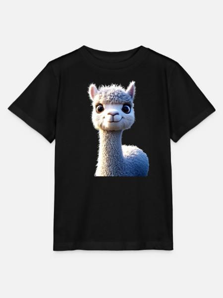 Alpaka Süßes Lama Farm Life Is Better With Alpakas - Stanley/Stella Kinder T-Shirt MINI CREATOR - Schwarz
