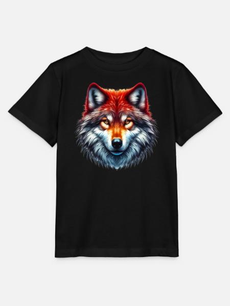 Wolf - Stanley/Stella Kinder T-Shirt MINI CREATOR - Schwarz