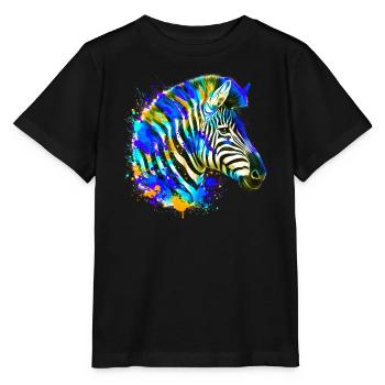 Zèbre - T-shirt bio MINI CREATOR Stanley/Stella Enfant - noir - Devant - Mikhail (115cm)