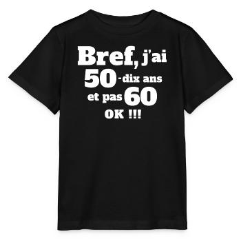 60 Jahre Jubiläum, ich bin 60 Jahre alt, Geburtstag - Stanley/Stella Kinder T-Shirt MINI CREATOR  - Schwarz - Vorne - Mikhail (115cm)