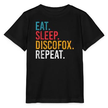 Eat Sleep Discofox Repeat für Tänzer - Stanley/Stella Kinder T-Shirt MINI CREATOR  - Schwarz - Vorne - Mikhail (115cm)