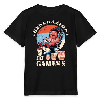 Fette Gamer Kinder - Stanley/Stella Kinder T-Shirt MINI CREATOR  - Schwarz - Vorne - Mikhail (115cm)