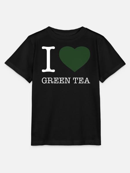 I LOVE GREEN TEA - Stanley/Stella Kinder T-Shirt MINI CREATOR  - Schwarz