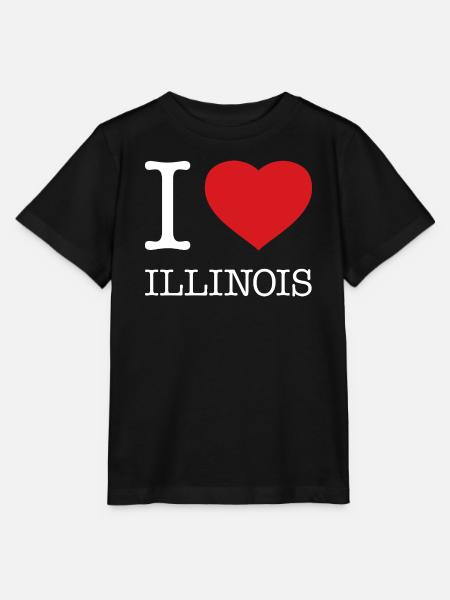 I LOVE ILLINOIS - Stanley/Stella Kinder T-Shirt MINI CREATOR  - Schwarz