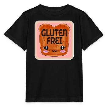 GLUTENUNVERTRÄGLICHKEIT GLUTENFREI ZÖLIAKIE - Stanley/Stella Kinder T-Shirt MINI CREATOR  - Schwarz - Vorne - Mikhail (115cm)