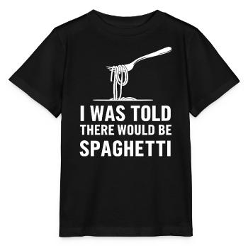 Spaghetti Surprise - T-shirt bio MINI CREATOR Stanley/Stella Enfant - noir - Devant - Mikhail (115cm)