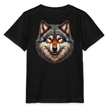 Wolf - Stanley/Stella MINI CREATOR Kids’ T-Shirt - black - Front - Mikhail (115cm)