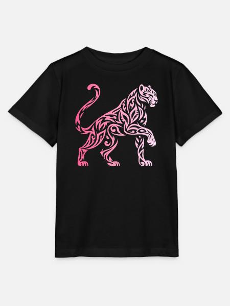 Gradient Tribal Panther - Stanley/Stella Kinder T-Shirt MINI CREATOR  - Schwarz