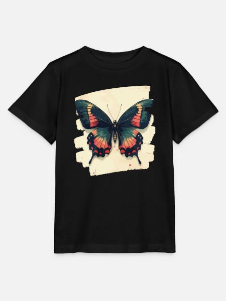 Schmetterling - Stanley/Stella Kinder T-Shirt MINI CREATOR - Schwarz