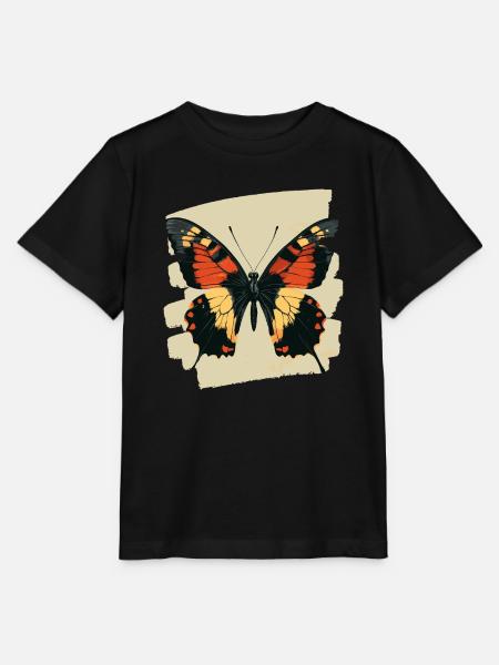 Schmetterling - Stanley/Stella Kinder T-Shirt MINI CREATOR  - Schwarz