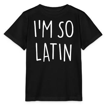 CHEZ SO LATIN - T-shirt bio MINI CREATOR Stanley/Stella Enfant - noir - Devant - Mikhail (115cm)