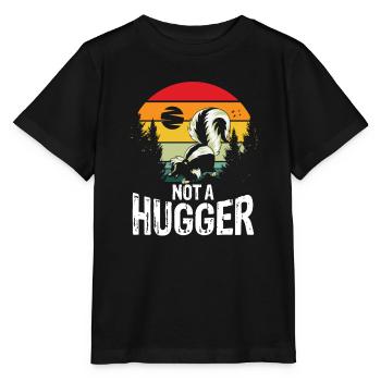 Not a hugger skunk - Stanley/Stella Kinder T-Shirt MINI CREATOR  - Schwarz - Vorne - Mikhail (115cm)