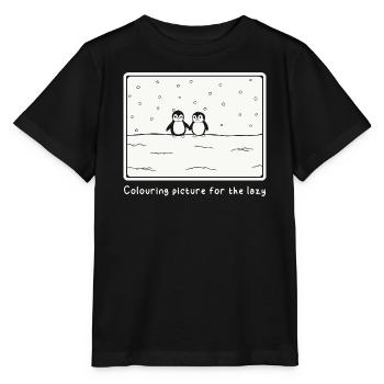 Coloring page for the lazy - Stanley/Stella MINI CREATOR Kids’ T-Shirt - black - Front - Mikhail (115cm)