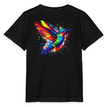 Hummingbird - Stanley/Stella MINI CREATOR Kids’ T-Shirt - black - Front - Mikhail (115cm)