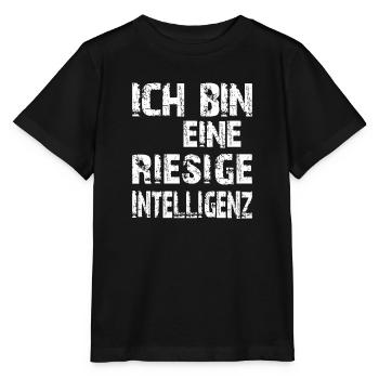 L’IA dit que je suis une énorme intelligence - T-shirt bio MINI CREATOR Stanley/Stella Enfant - noir - Devant - Mikhail (115cm)