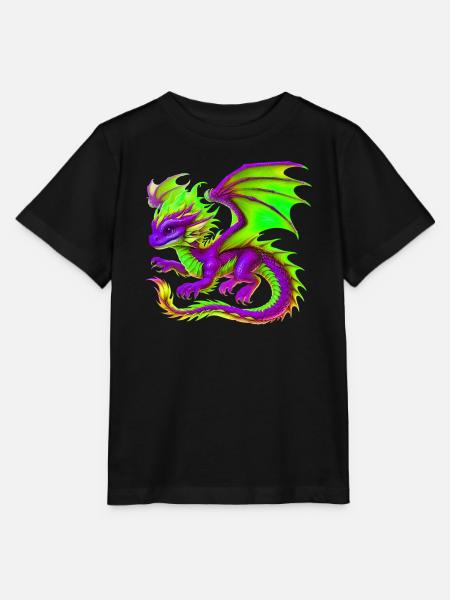 Drache - Stanley/Stella Kinder T-Shirt MINI CREATOR - Schwarz