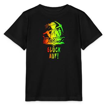 Glück Auf! Bergbau Design - Stanley/Stella Kinder T-Shirt MINI CREATOR  - Schwarz - Vorne - Mikhail (115cm)