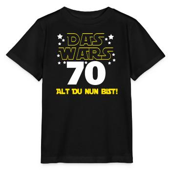 70th Birthday , Birthday Gift - Stanley/Stella MINI CREATOR Kids’ T-Shirt - black - Front - Mikhail (115cm)