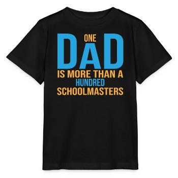 Ein Dad ist mehr als hunderte an Schulmeistern - Stanley/Stella Kinder T-Shirt MINI CREATOR  - Schwarz - Vorne - Mikhail (115cm)