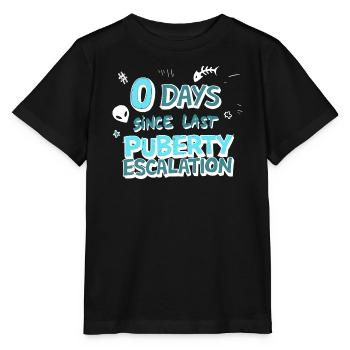 Chemise drôle d’escalade de la puberté - T-shirt bio MINI CREATOR Stanley/Stella Enfant - noir - Devant - Mikhail (115cm)