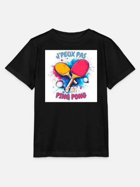 Ping Pong Coloré Déchaîné - Stanley/Stella T-shirt MINI CREATOR til børn - sort
