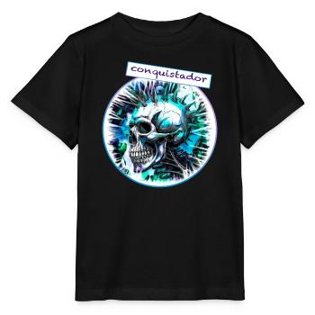 Conquistador - Stanley/Stella Kinder T-Shirt MINI CREATOR  - Schwarz - Vorne - Mikhail (115cm)