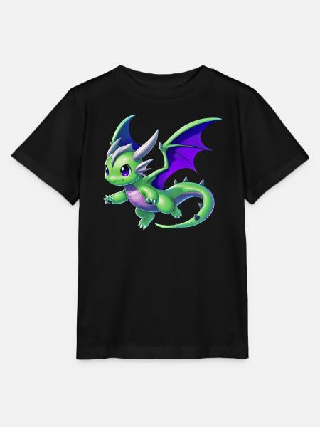 Drache - Stanley/Stella Kinder T-Shirt MINI CREATOR  - Schwarz