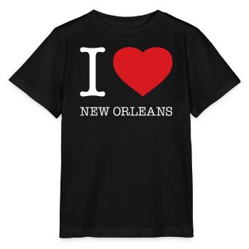 J’ADORE LA NOUVELLE-ORLÉANS - T-shirt bio MINI CREATOR Stanley/Stella Enfant - noir - Devant - Mikhail (115cm)