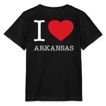 I LOVE ARKANSAS - Stanley/Stella Kinder T-Shirt MINI CREATOR  - Schwarz - Vorne - Mikhail (115cm)