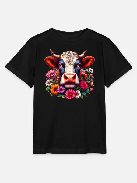 Kuh - Stanley/Stella Kinder T-Shirt MINI CREATOR  - Schwarz