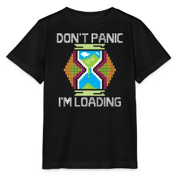 Don't Panic I ́m Loading - Retro Gamer - Stanley/Stella MINI CREATOR Kids’ T-Shirt - black - Front - Mikhail (115cm)