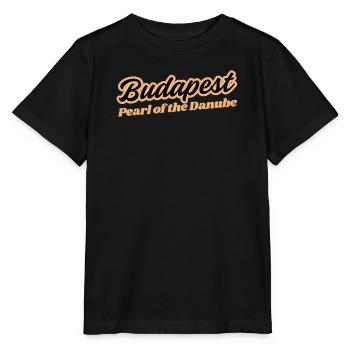 Budapest Pearl of the Danube - Stanley/Stella MINI CREATOR Kids’ T-Shirt - black - Front - Mikhail (115cm)