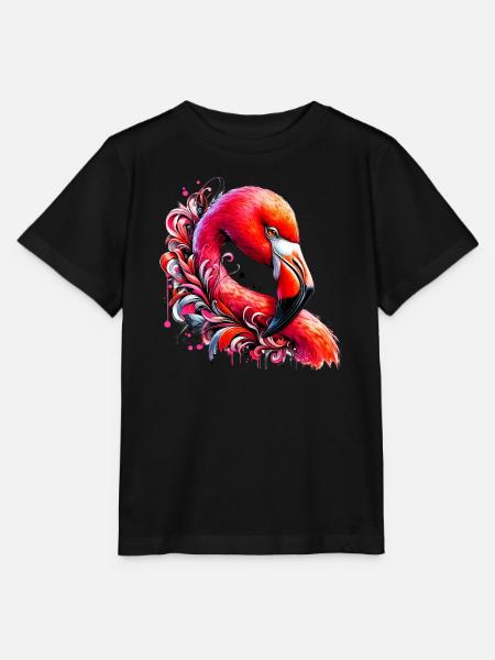 Flamingo - Stanley/Stella Kinder T-Shirt MINI CREATOR - Schwarz