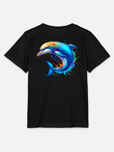 Delfin - Stanley/Stella Kinder T-Shirt MINI CREATOR - Schwarz