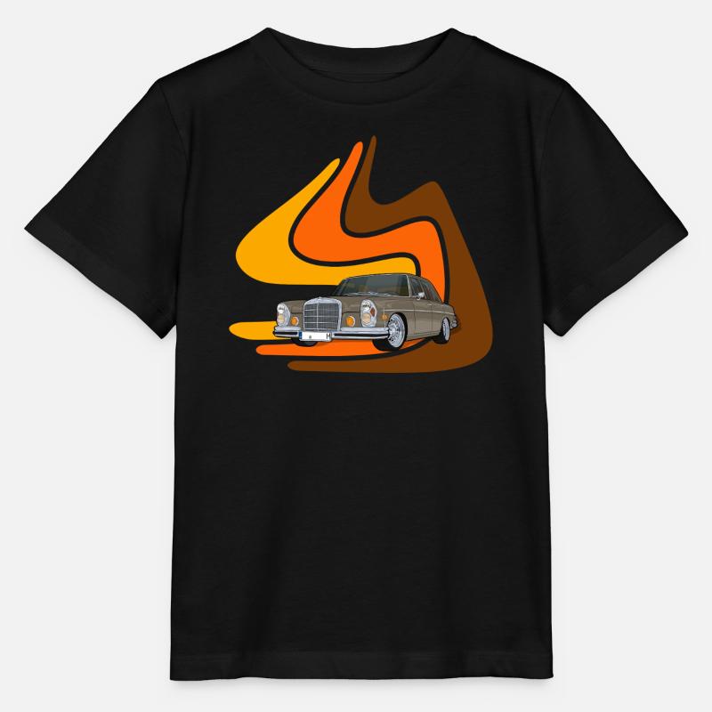 Voiture rétro - T-shirt bio MINI CREATOR Stanley/Stella Enfant - noir