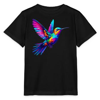 Kolibri - Stanley/Stella Kinder T-Shirt MINI CREATOR  - Schwarz - Vorne - Mikhail (115cm)