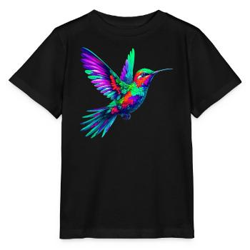 Kolibri - Stanley/Stella Kinder T-Shirt MINI CREATOR  - Schwarz - Vorne - Mikhail (115cm)