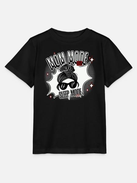 Mom Mode On – Sleep Mode Off - Stanley/Stella Kinder T-Shirt MINI CREATOR  - Schwarz