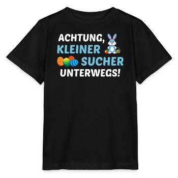 Kleiner Sucher Ostern - Stanley/Stella Kinder T-Shirt MINI CREATOR  - Schwarz - Vorne - Mikhail (115cm)