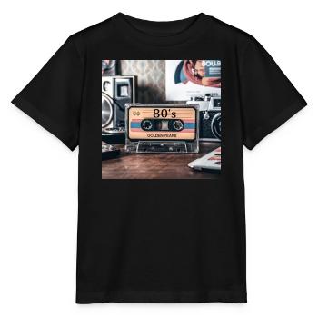 80er - Stanley/Stella Kinder T-Shirt MINI CREATOR  - Schwarz - Vorne - Mikhail (115cm)