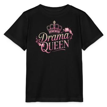 Drama Queen Queen Princess Self Worth Women - Stanley/Stella MINI CREATOR Kids’ T-Shirt - black - Front - Mikhail (115cm)