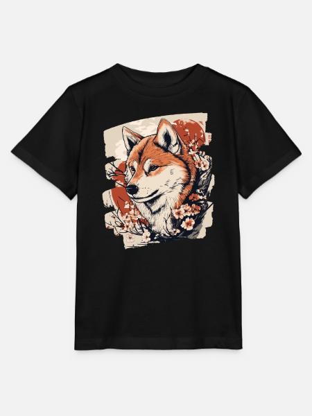 Shiba Inu - Stanley/Stella Kinder T-Shirt MINI CREATOR  - Schwarz