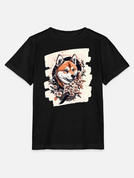 Shiba Inu - Stanley/Stella Kinder T-Shirt MINI CREATOR - Schwarz