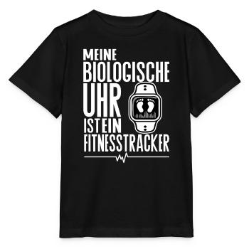 Meine biologische Uhr ist ein Fitnesstracker - Stanley/Stella Kinder T-Shirt MINI CREATOR  - Schwarz - Vorne - Mikhail (115cm)