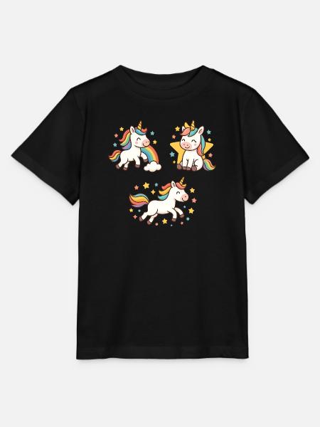 Unicorns - Stanley/Stella Kinder T-Shirt MINI CREATOR - Schwarz